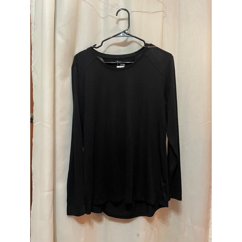Old Navy Black dance shirt with cut out back L